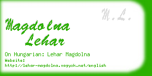 magdolna lehar business card